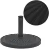 Image de vidaXL Socle parasol résine rond 14 kg noir