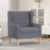 Image de vidaXL Fauteuil - Gris tissu