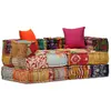 Image de VidaXL Pouf Modulaire 2 Places Patchwork
