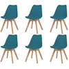Image de vidaXL Chaises à Manger Turquoise