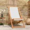Image de vidaXL Chaise de terrasse - Marron et crème