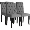 Image de vidaXL Lot de 4 gris foncé