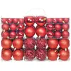 Image de vidaXL Ensemble Boules Noël - Rouge