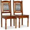 Image de vidaXL Chaises - Lot de 2 - Miel