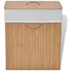 Image de vidaXL Panier à linge bambou naturel