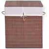 Image de vidaXL Panier à linge Bambou Marron