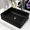 Image de VidaXL Lavabo Rectangulaire Céramique - Noir