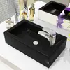 Image de Lavabo vidaXL - Noir - 46 x 25,5 x 12 cm