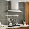 Image de vidaXL Hotte murale 90 cm Acier inoxydable 756 m³/h LED