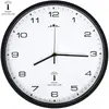 Image de VidaXL Horloge Murale Radioguidée - Blanc/Noir - 31 cm