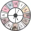 Image de vidaXL Horloge murale vintage à quartz - 60 cm