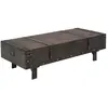 Image de vidaXL Vintage Marron 120x55x35