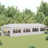 Image de vidaXL Tonnelle de jardin 3x12 m Blanc