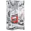 Image de VidaXL Cloison Bus Londonien - Noir et Blanc