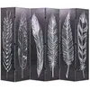 Image de VIDAXL Plumes Noir/Blanc