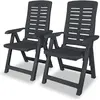 Image de VidaXL Chaises inclinables de jardin - Plastique