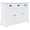 Image de vidaXL Buffet 105x35x77,5 cm - Blanc