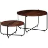 Image de vidaXL Ensemble 2 tables basses