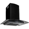 Image de vidaXL Hotte murale Acier inoxydable 756 m³/h 60 cm Noir