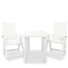 Image de vidaXL Ensemble de bistro 3 pcs - Blanc