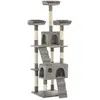 Image de vidaXL Arbre à chat - Gris - 170 cm
