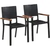 Image de vidaXL Chaise d'extérieur résine tressée