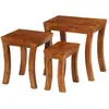 Image de VIDAXL Table gigogne Bois massif d'acacia - Set de 3