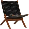 Image de VIDAXL Chaise pliable - Noir