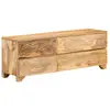 Image de vidaXL Meuble TV Bois de manguier solide 110x30x40 cm