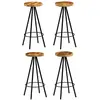 Image de VidaXL Chaises de bar bois de manguier (lot de 4)