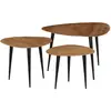 Image de vidaXL Tables basses 3 pcs - Bois d'acacia