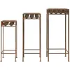 Image de vidaXL Set de supports - Vintage métal rouillé