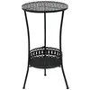 Image de vidaXL Table de bistro Noir Ø40x70 cm