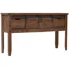 Image de vidaXL Table console Sapin massif - Marron