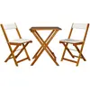 Image de vidaXL Ensemble de Bistro Pliable 3 pcs Bois d'Acacia