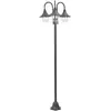 Image de vidaXL Lampadaire de Jardin à 3 Lanternes - Bronze
