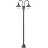 Image de vidaXL Lampadaire de Jardin Bronze