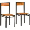 Image de vidaXL Chaises à manger - Bois d'acacia massif