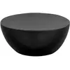 Image de VidaXL Table basse aluminium martelé Ø70x30 cm Noir
