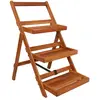 Image de VidaXL Support de jardinière à 3 niveaux - Acacia