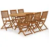 Image de vidaXL Ensemble à manger d'extérieur pliable Bois d'acacia
