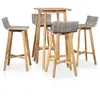 Image de VidaXL Ensemble Bar Extérieur Bois et Résine
