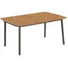 Image de vidaXL Table de jardin 150x90x72 cm acacia et acier