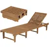 Image de VidaXL Chaise longue en bois d'acacia