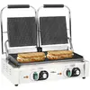 Image de vidaXL Gril de Panini 3600W - Argent et Noir