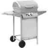 Image de vidaXL Barbecue à gaz 2 zones Argenté