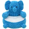 Image de vidaXL Éléphant en peluche Bleu