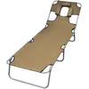 Image de vidaXL Chaise longue Taupe