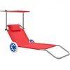 Image de VidaXL Chaise avec Auvent Rouge