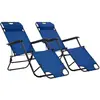 Image de vidaXL Lot 2 Bleu Acier